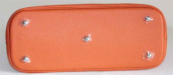 High Quality Replica Hermes Bolide Togo Leather Tote Bag Orange 509084 - Click Image to Close